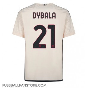 AS Roma Paulo Dybala #21 Replik Auswärtstrikot 2023-24 Kurzarm